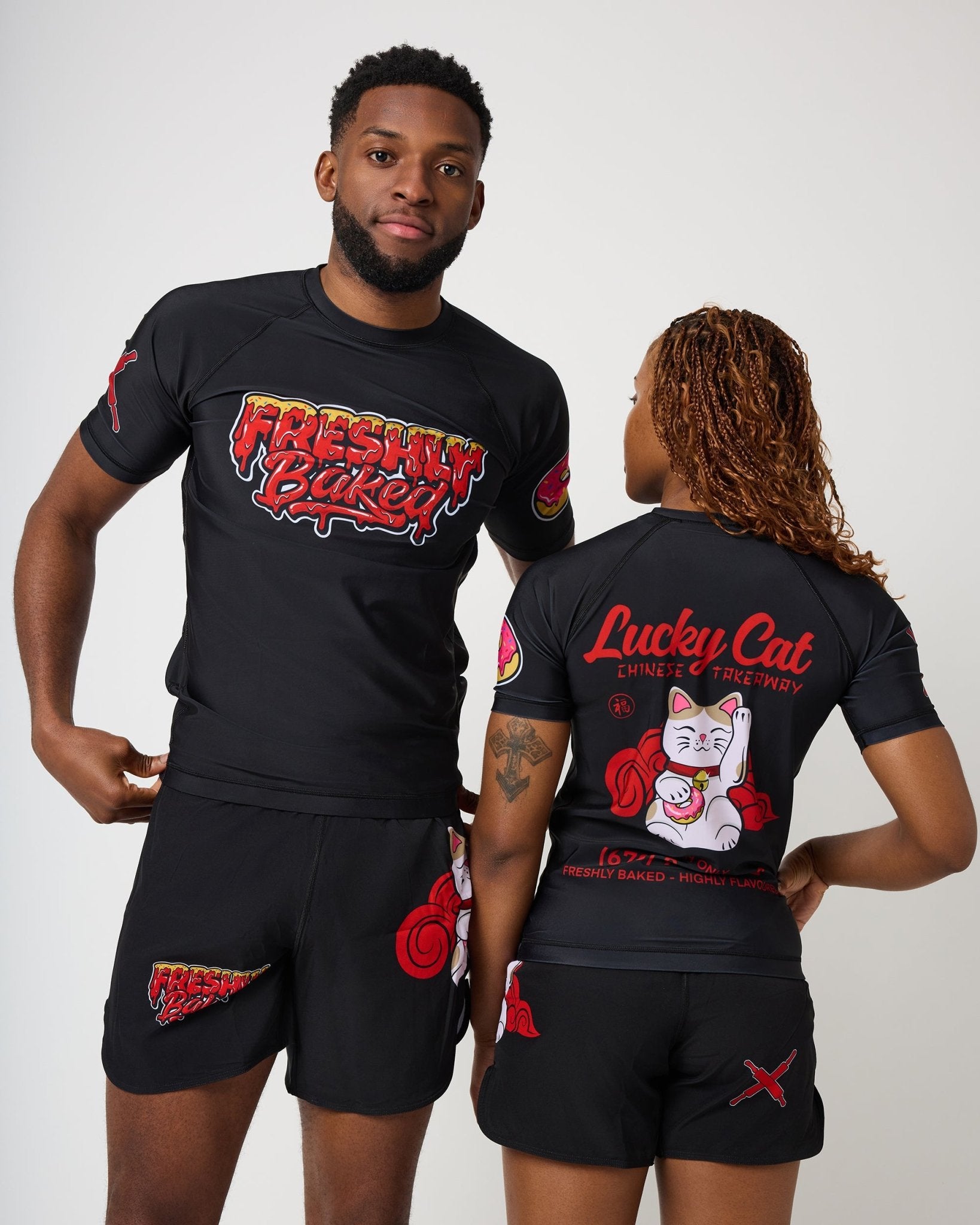 Lucky Cat Rashguard - Freshly Baked Fightwear