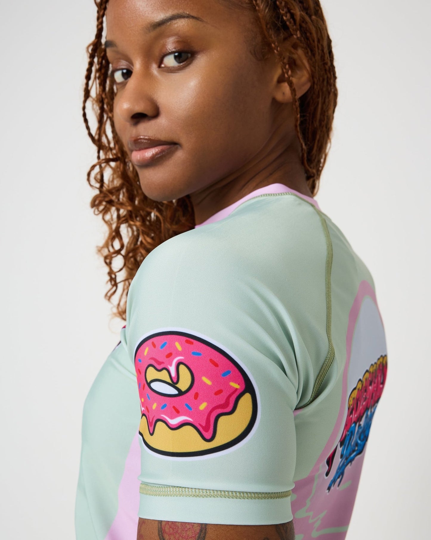 Matcha Ripple Rashguard - Freshly Baked Fightwear
