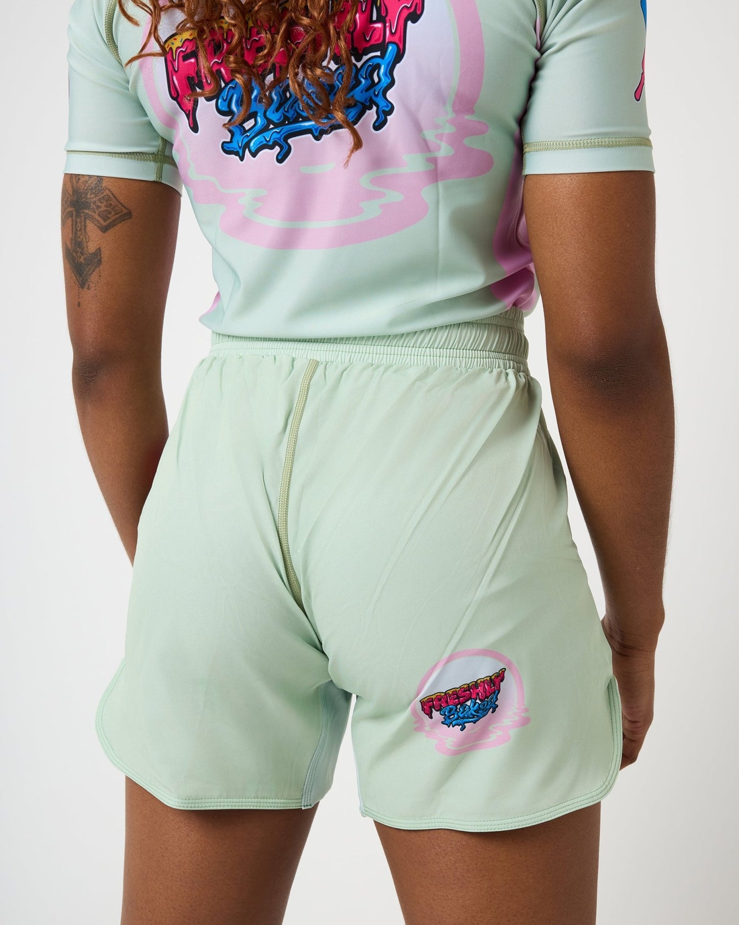 Matcha Ripple Shorts - Freshly Baked Fightwear