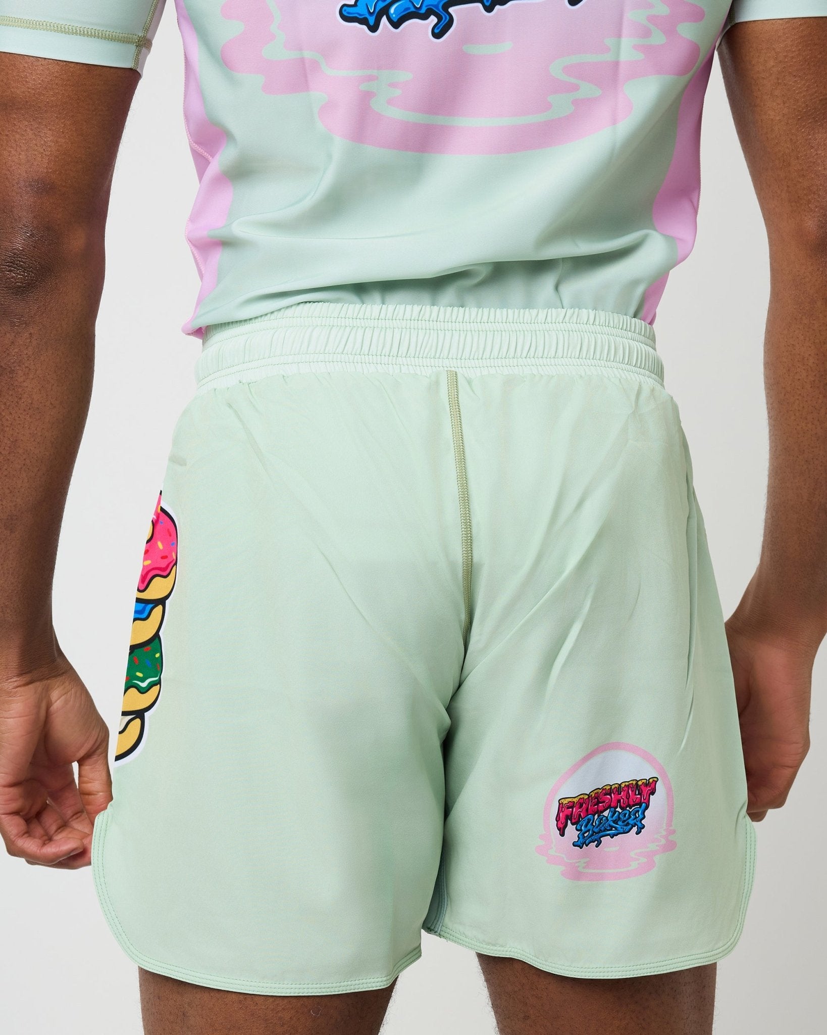 Matcha Ripple Shorts - Freshly Baked Fightwear