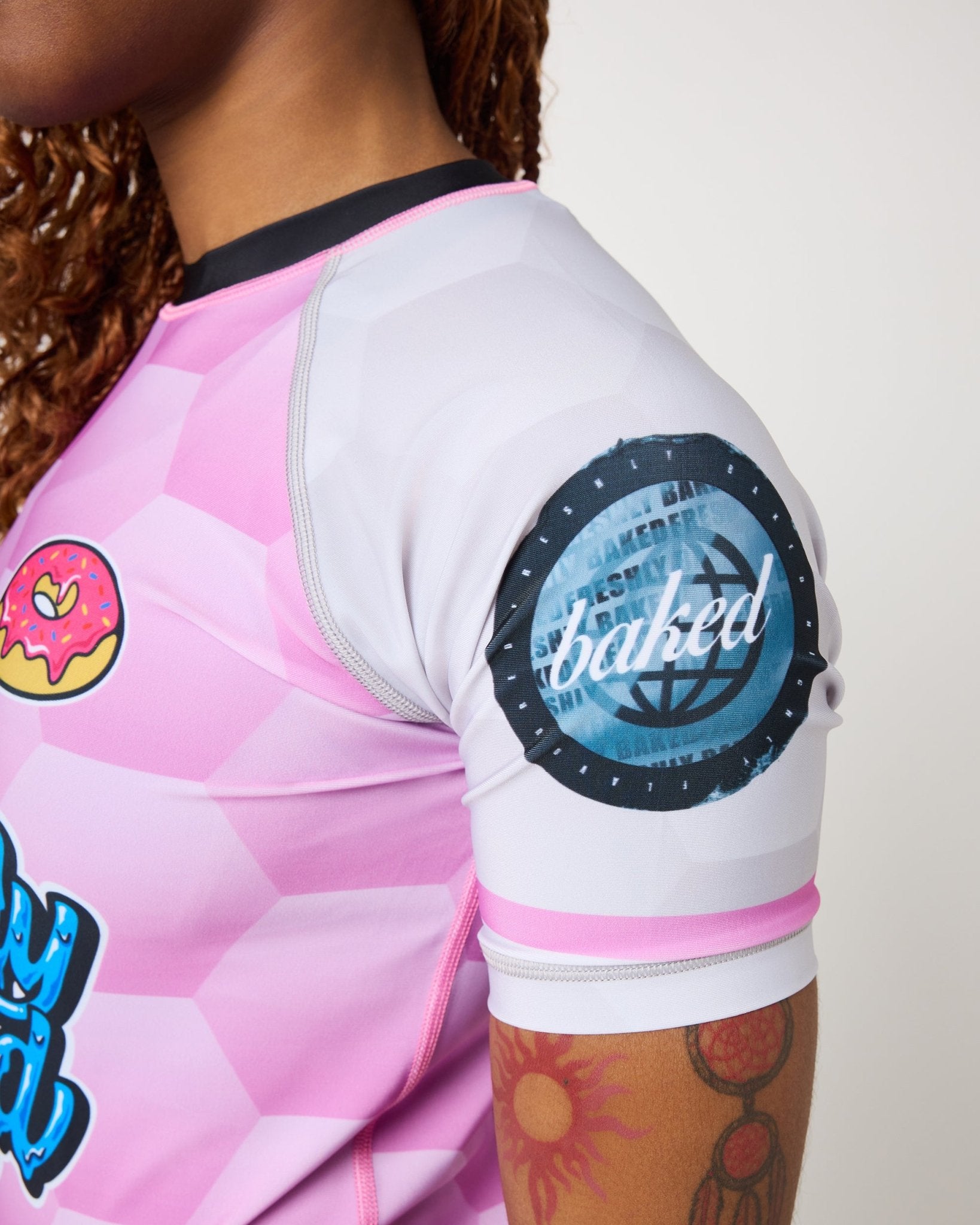 Pink Hex Rashguard - Freshly Baked Fightwear