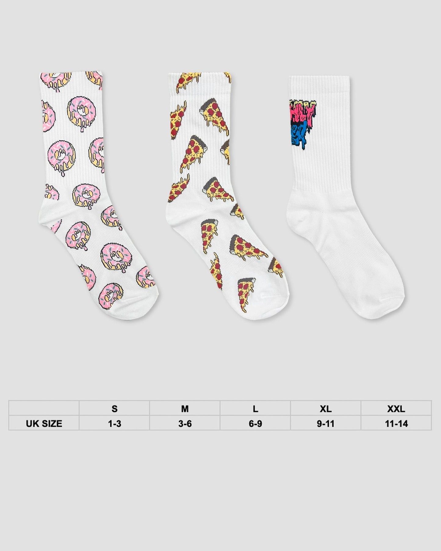 Pizza Crew Socks - Freshly Baked - Freshly Baked Fightwear