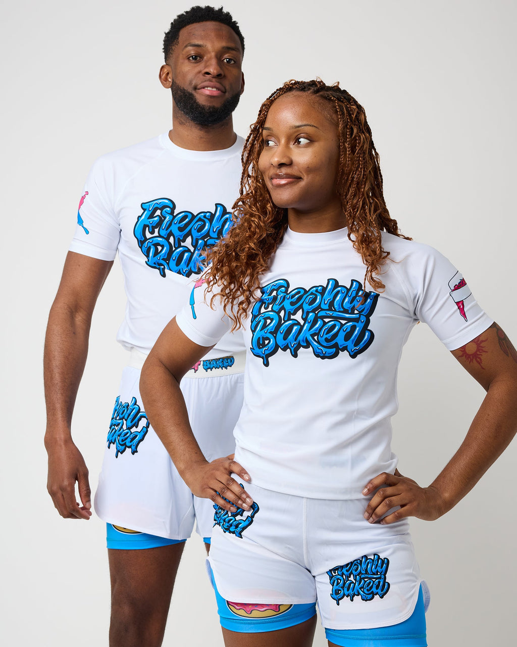 Stay Fresh Stay Baked HYBRID (2in1) Shorts - Freshly Baked FightwearShorts
