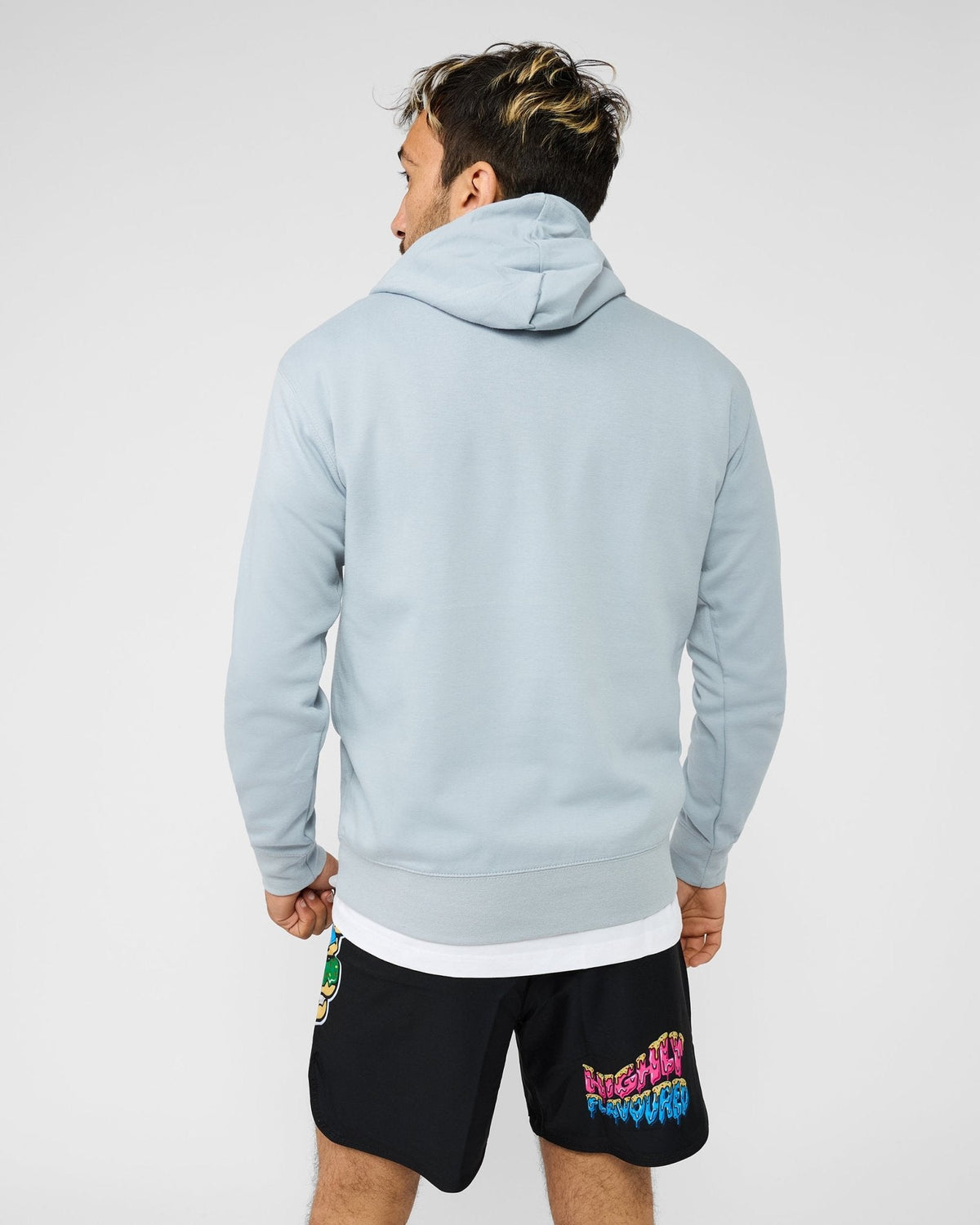 Unisex Lightweight Blue White Logo Hoody - Freshly Baked FightwearJumper