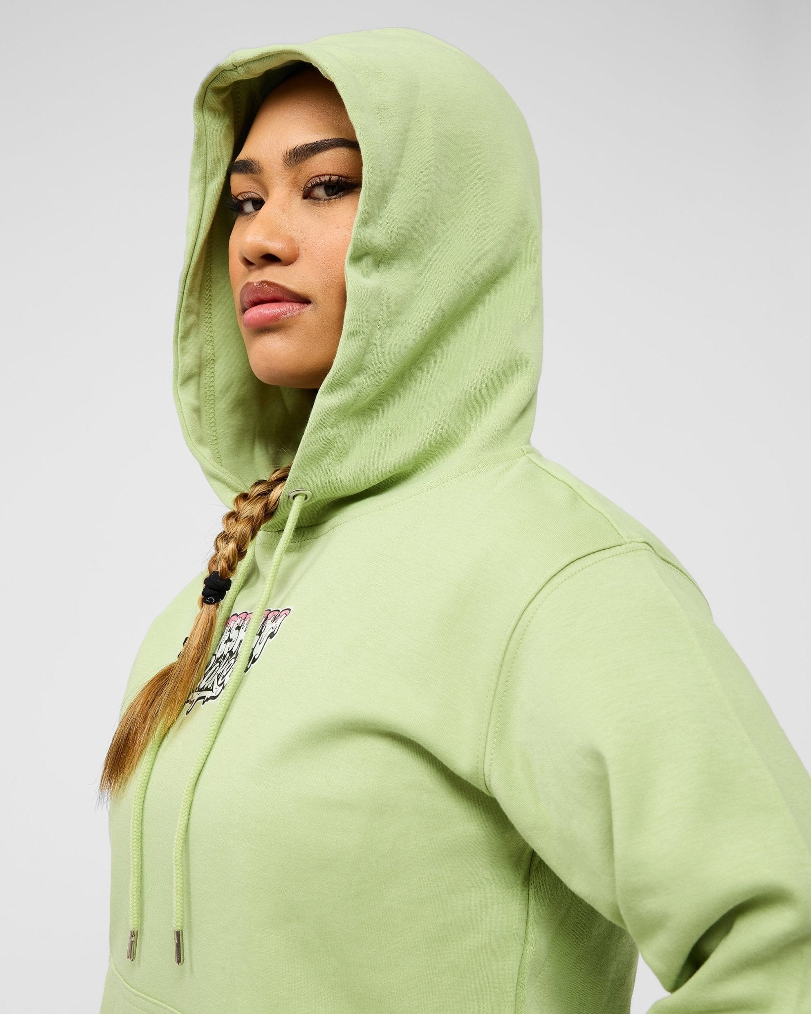 Unisex Lightweight Green White Logo Hoody - Freshly Baked FightwearJumper