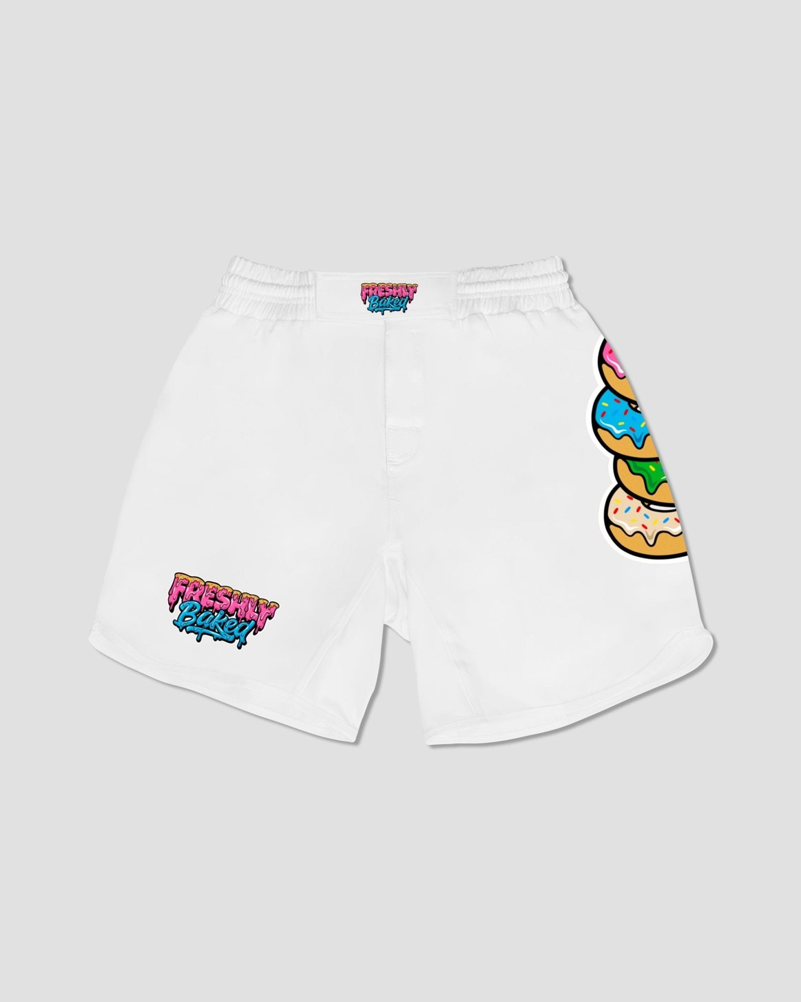 White Base Grappling Shorts - Freshly Baked FightwearShorts
