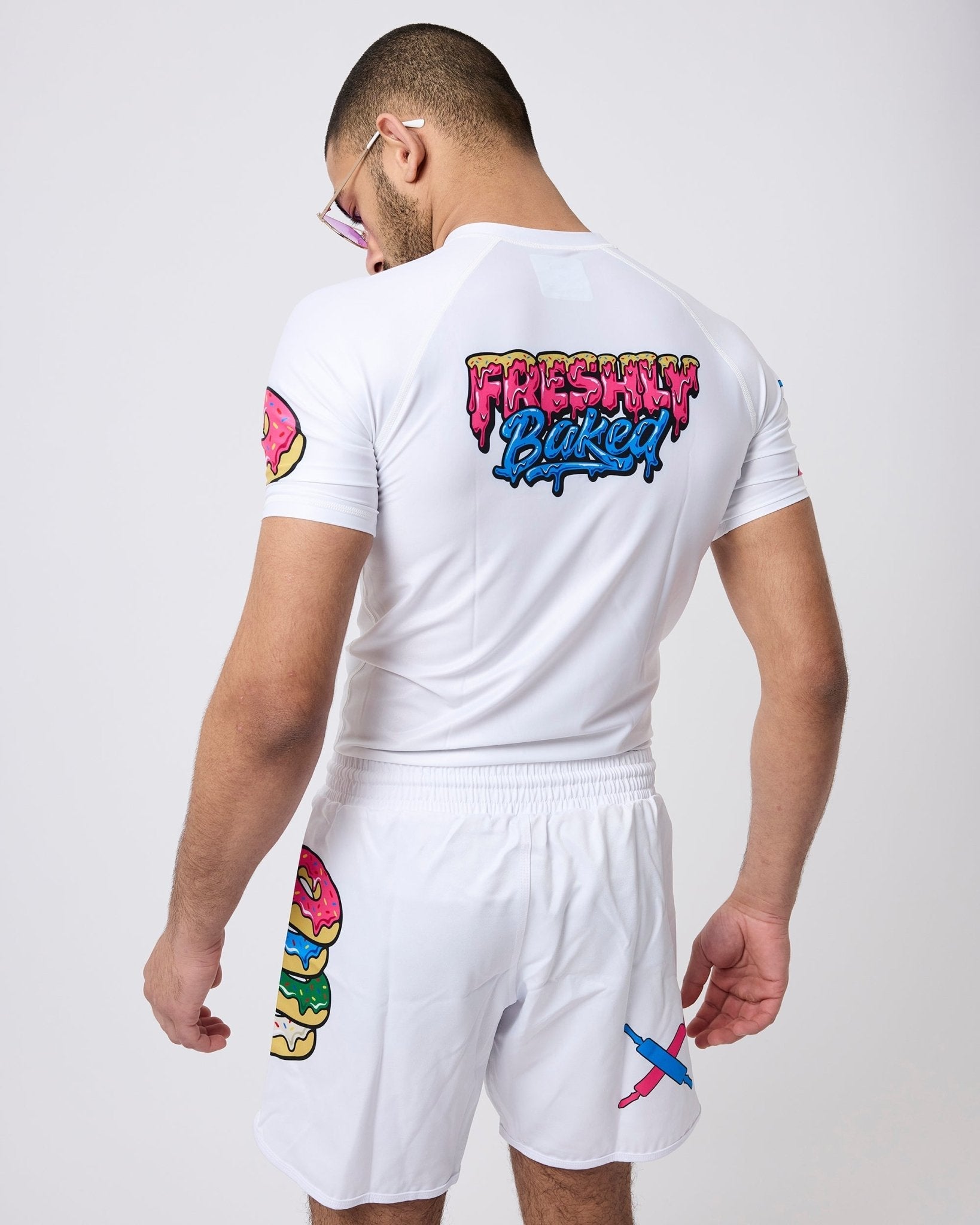 White Base Rashguard - Freshly Baked FightwearRashguards