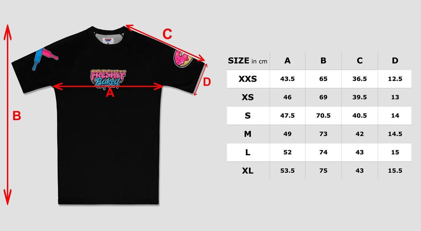 White Base Rashguard - Freshly Baked FightwearRashguards