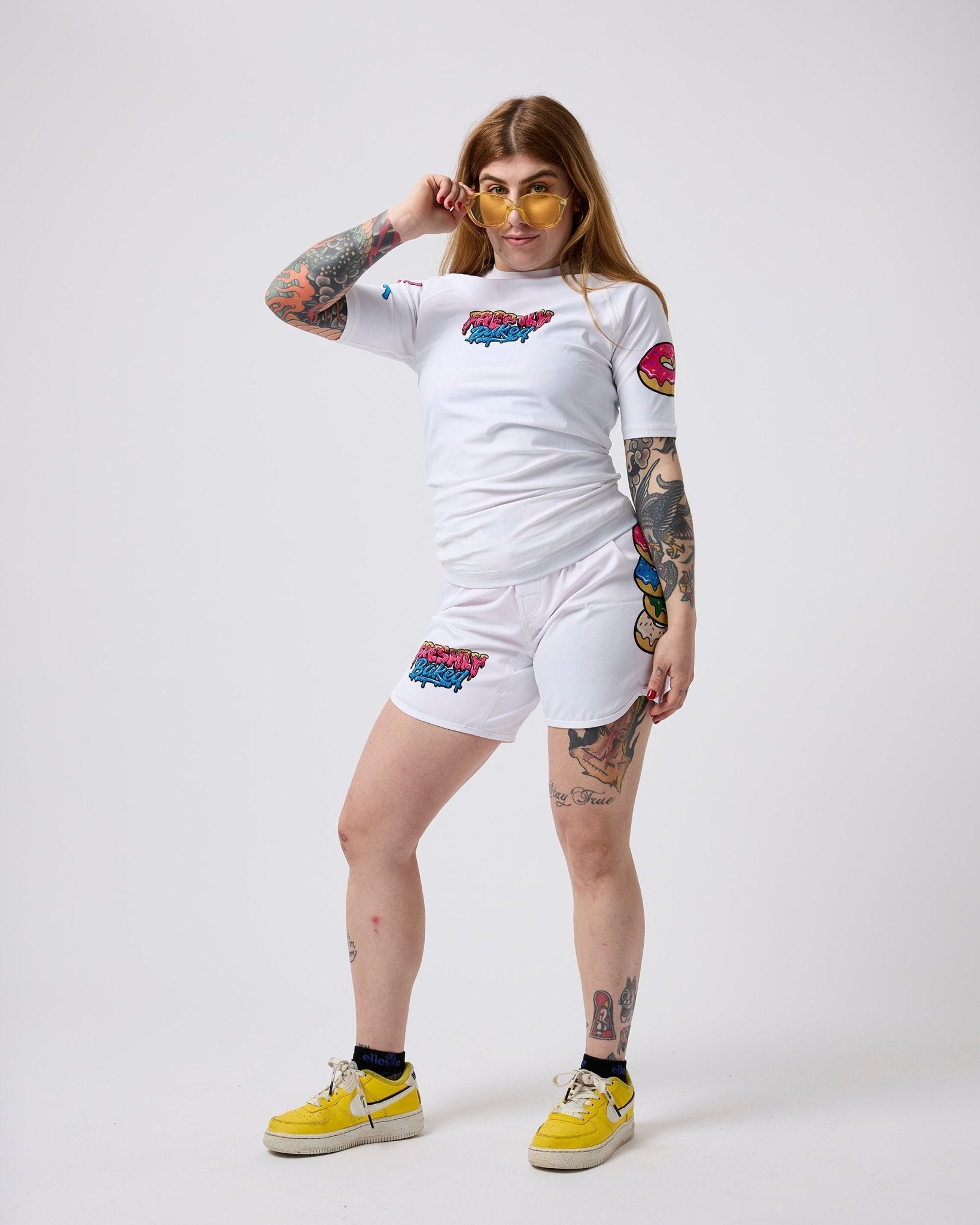 White Base Rashguard - Freshly Baked FightwearRashguards
