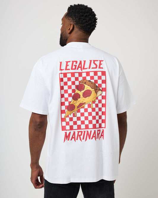 White Legalise Marinara Tee - Freshly Baked FightwearT Shirts