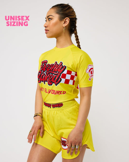 Yellow Marinara Rashguard - Freshly Baked FightwearRashguards