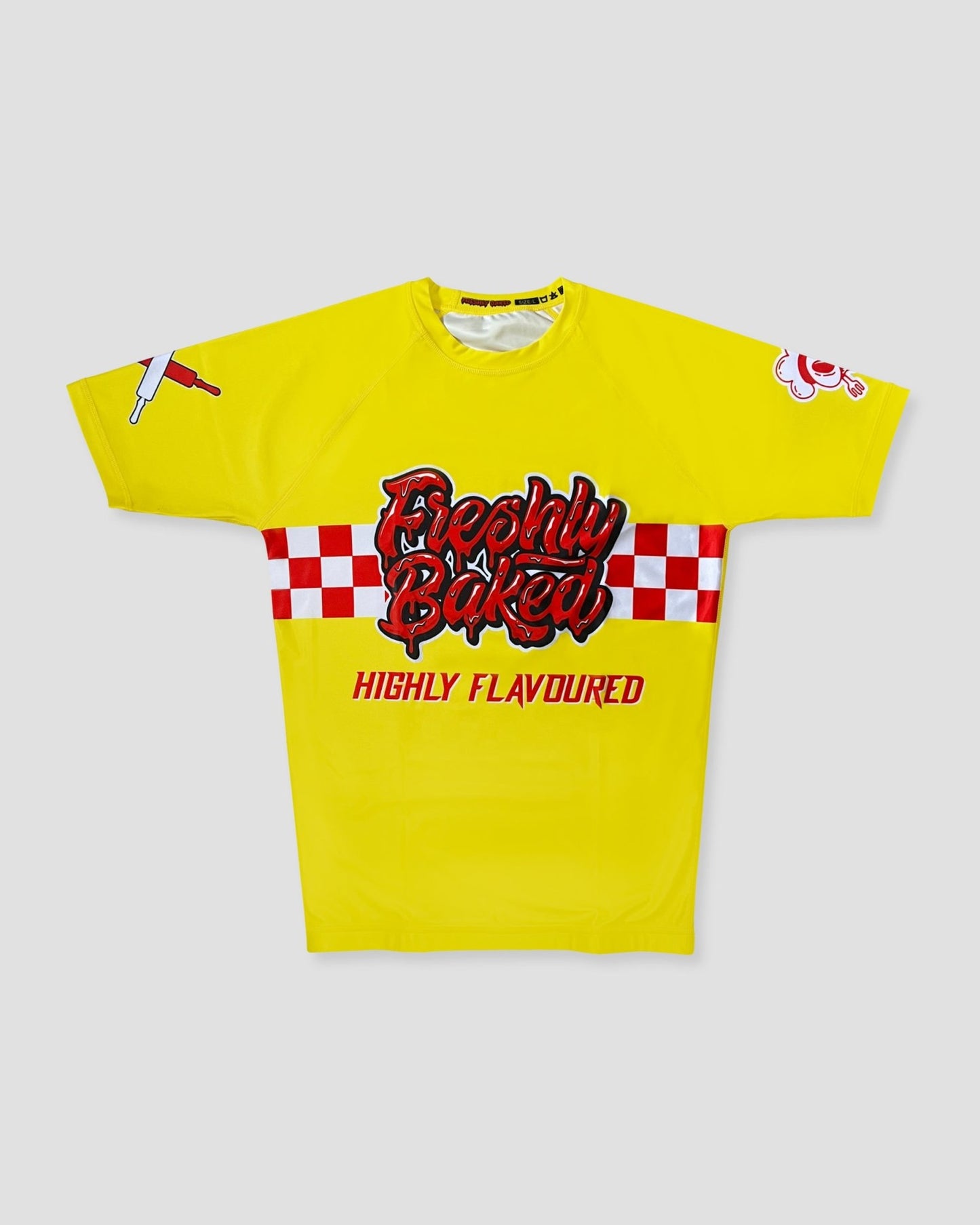 Yellow Marinara Rashguard - Freshly Baked FightwearRashguards
